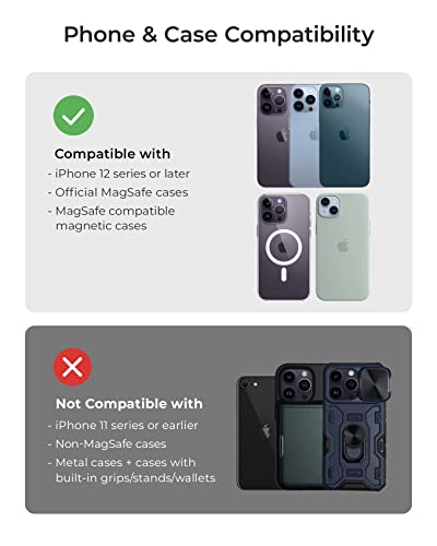 Velox Pro MagSafe Compatible Dash & Windshield Car Mount with Wireless Charging & CryoFlow™ Cooling Compatible with MagSafe Phones Including iPhone 12 (Qi Wireless Charging)