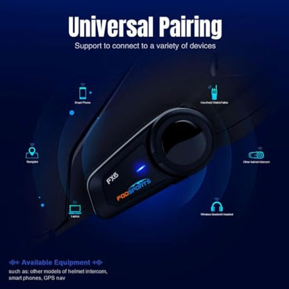 FX6 Motorcycle Bluetooth Headset (FX6 2PC)