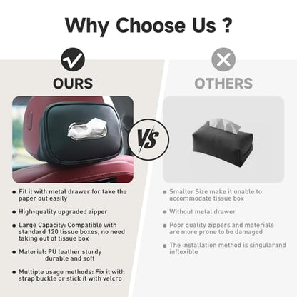 Car Tissue Holder (Black)