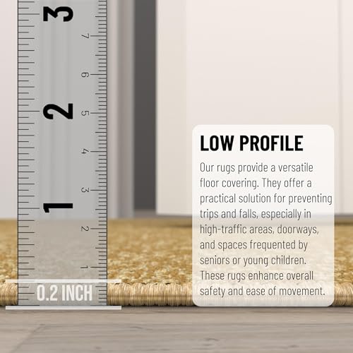 2x5 Kitchen Rug Runner (Solid Beige)
