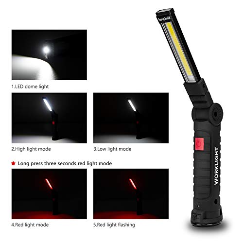 Gifts for Men 3Pack LED Flashlight (Black / 3 Pack)