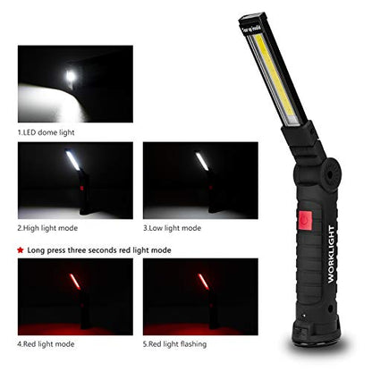 Gifts for Men 3Pack LED Flashlight (Black / 3 Pack)