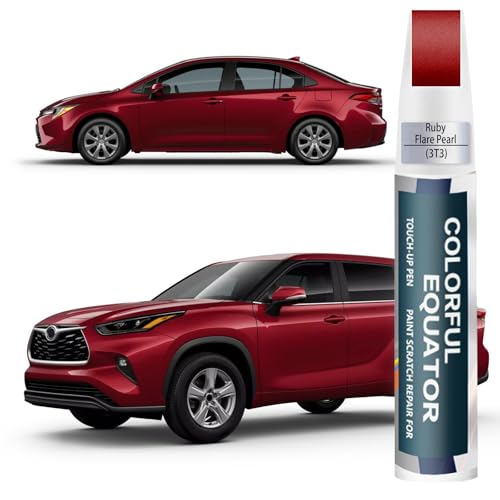 3T3 Ruby Flare Pearl Car Touch Up Paint for Toyota OEM Color Match (Ruby Flare Pearl(3T3) compatible with All Models)