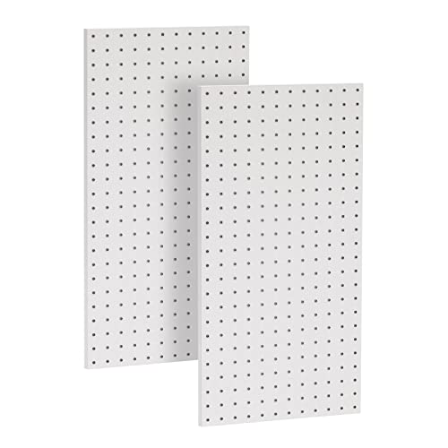 Metal Pegboard Wall Panels (Gray / 2PC)