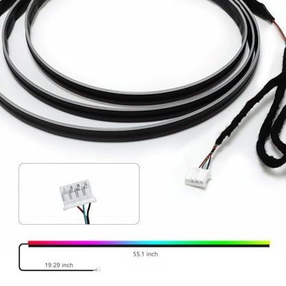 Dreamcolor Acrylic Interior Car LED Strip Light 55.1 (Dreamcolor Light Strip - 55.1 inch)