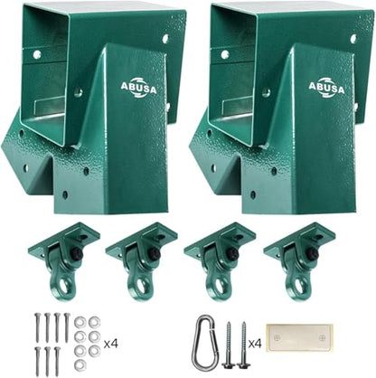 Heavy Duty Swing Sets Brackets Including 2 Green A (Light Green)