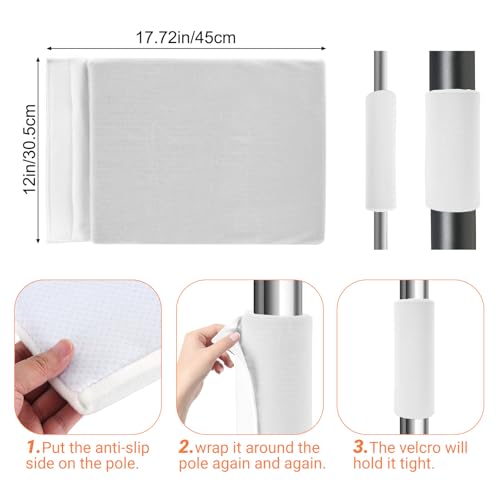 4pcs Basement Pole Wrap 12x14.5 Inch White (White / 15x12)
