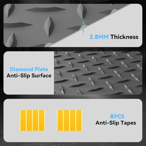 4x8 FT Garage Floor Mat (4x8 FT / Gray)
