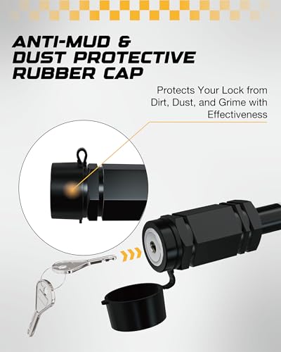 Locking Hitch Pin (2 inch & 2.5 inch / Black & Silver)
