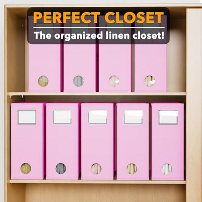 9 Pack Bed Sheet Organizers and Storage (9 pack / Pink)