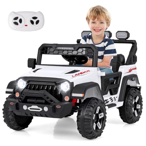Kids Ride on Truck (White / 41.5” x 26.5” x 27.5”)