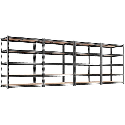 4 Pack Storage Shelves (Black)