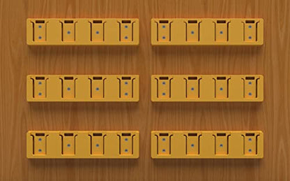 Battery Rack for DeWalt 20V (Yellow-4pc)