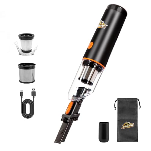 AA07V2 0901 Cordless Car Vacuum Handheld Mini Vacuum Cleaner for Car Interior Home (Cordless)