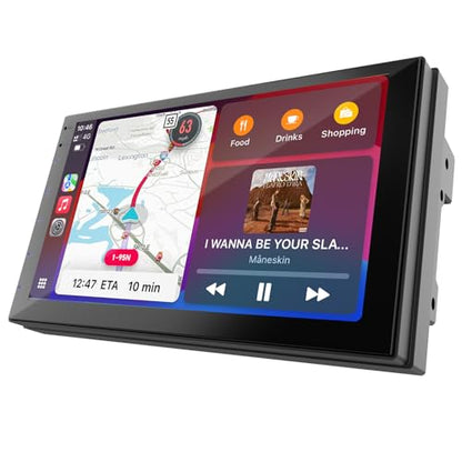 2 Din Car Radio with Wireless CarPlay & Android Auto (2+32GB No Camera)