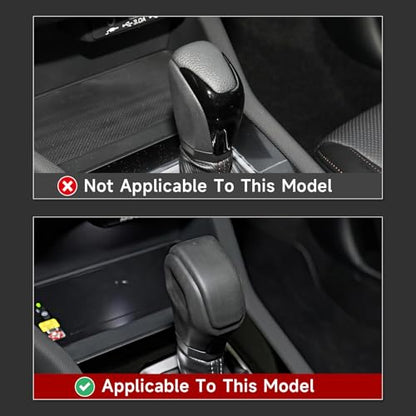 Car Carbon Fiber ABS Gear Shift Knob Panel Sticker Cover Interior Trim Decal Only for Subaru Forester 2025 Accessories (Gear Shift Knob Decal)