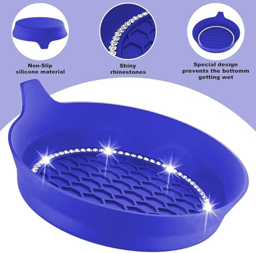 2 PCS Car Cup Coasters (Blue*2pcs / With Diamonds)