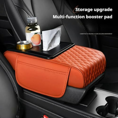 Center Console Cover Organizer (Water Ripple / rose-tinted)