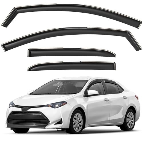 Window Deflectors Smoke Tinted In (For Corolla 14-19)