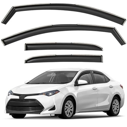 Window Deflectors Smoke Tinted In (For Corolla 14-19)