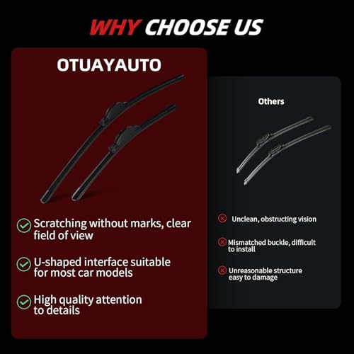 Windshield Wiper Blades Replacement for Mazda CX (26"+16"+14"(U/J Hook))