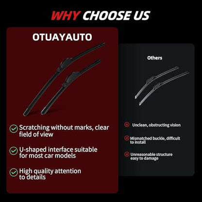 Windshield Wiper Blades Replacement for Mazda CX (26"+16"+14"(U/J Hook))