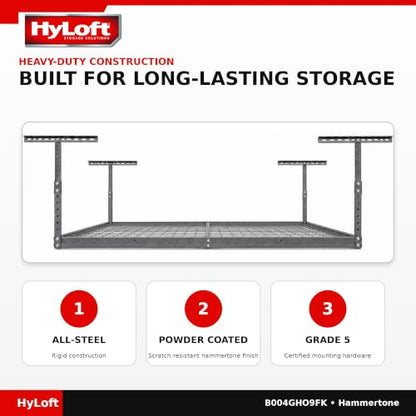 Overhead Steel Garage Storage System (Hammertone / Storage)
