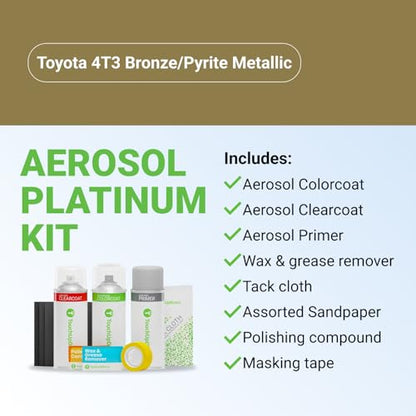 Car Paint Touch Up Spray Kit (Aerosol Spray - Platinum Kit / Bronze Pearl Metallic)