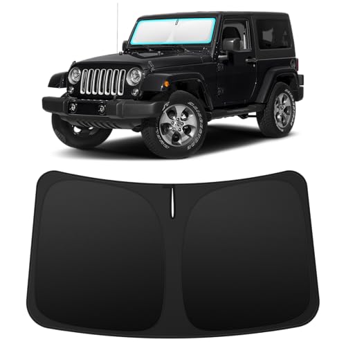 Custom Fit Windshield Sun Shade for Jeep Wrangler TJ JK 1997