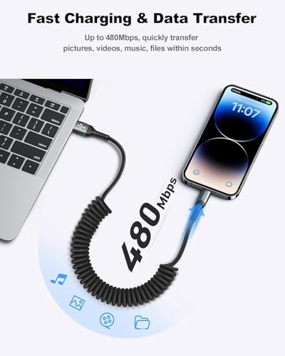 USB to Lightning Cable for Car 6FT (6FT / USB A to Lightning)