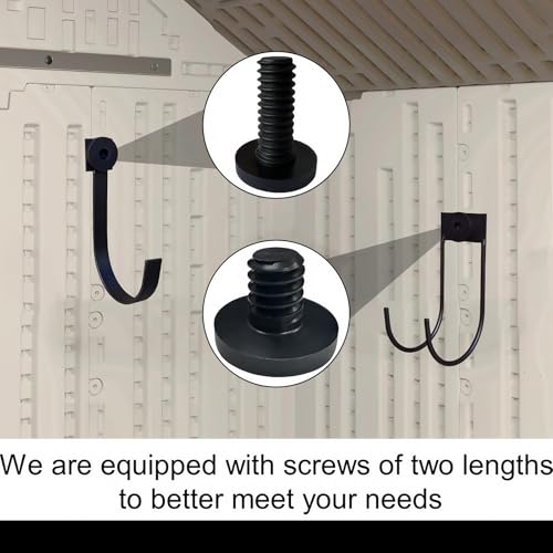 4 Pack Storage Shed Hooks for Suncast