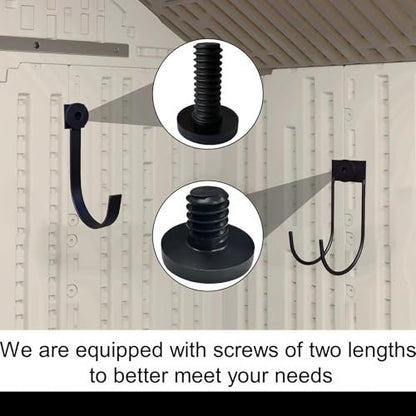 4 Pack Storage Shed Hooks for Suncast