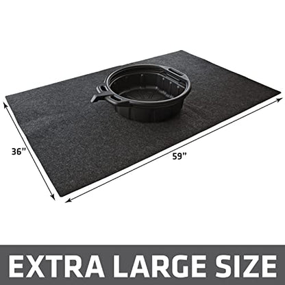 XL Oil Spill Mat (36" x 59" (1-Pack) / Charcoal)