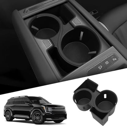 Center Console Cup Holder Insert for Kia EV9 2024 2025 2026 Accessories (Center Console Cup Holder Insert)