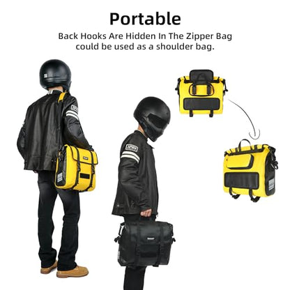 Motorcycle Saddlebags (Black / 15L)