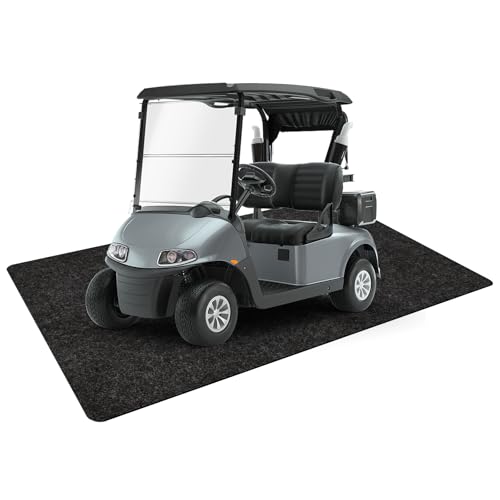 Non Slip Golf Cart Parking Mat 4.9 Ft × 9.1 Ft Garage Floor Mat (4.9‘x9.1’)