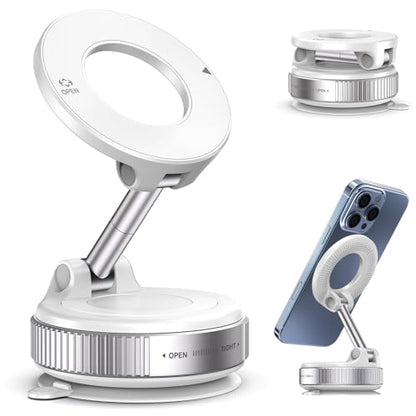 Magnetic Phone Holder for Car (White)