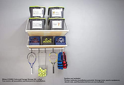 Rhino Combo Universal Garage Storage Kit (4-ft Length x 33.5-in and 20-in Depth)
