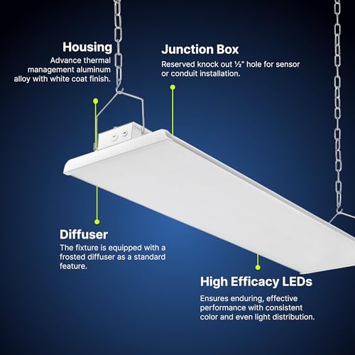 4 FT Linear LED Shop Light (1 PACK - 300W)