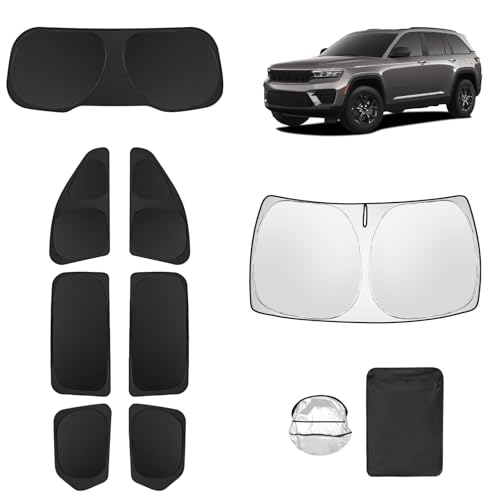 8pcs Car Window Shades for Jeep Grand Cherokee 2022 (for 2022-2025 Jeep Grand Cherokee)