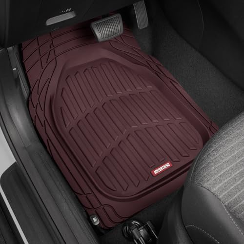 FlexTough Floor Mats for Cars (Full Set (Full Size) / Burgundy)
