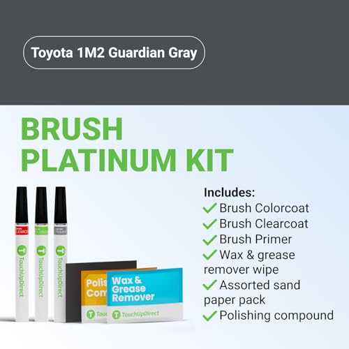 Car Paint Touch Up Brush Kit (Brush - Platinum Kit / Guardian Gray)