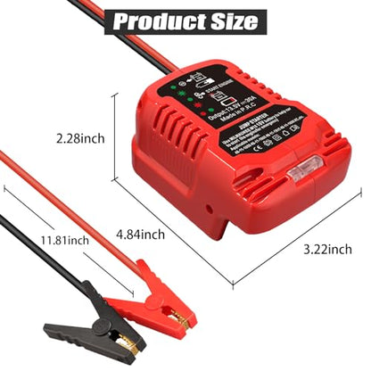 Car Jump Starter Adapter for Milwaukee M18 18V Batteries (JUMP for Milwaukee M18)