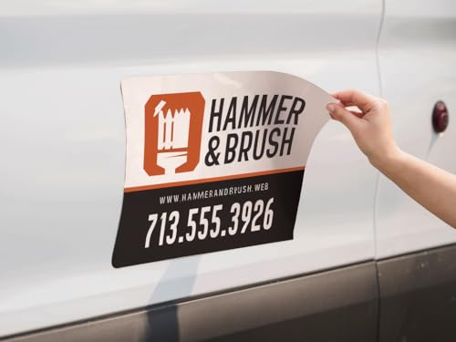 2-Pack, (12x18 in) Custom Laminated Car Magnets for Business Advertising (12 in x 18 in)