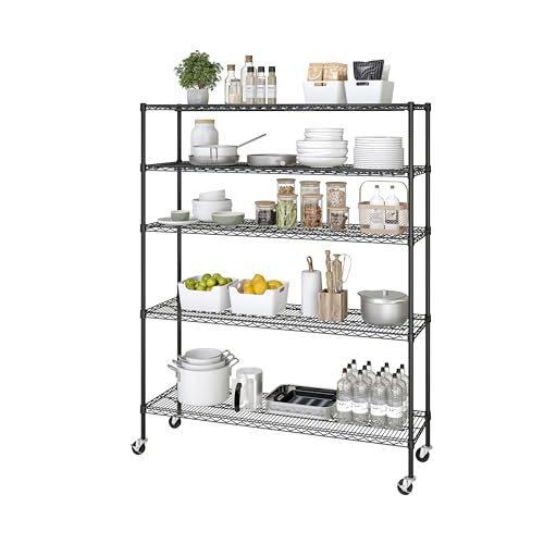 UltraDurable 5 (Black / 5-Tier Shelving, 60" W x 18" D)