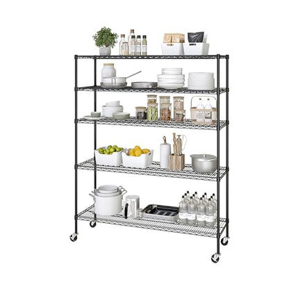 UltraDurable 5 (Black / 5-Tier Shelving, 60" W x 18" D)