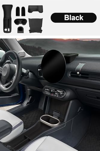 Car Center Console Organizer Tray Mat Scratch (Black / Center Armrest Storage Box)