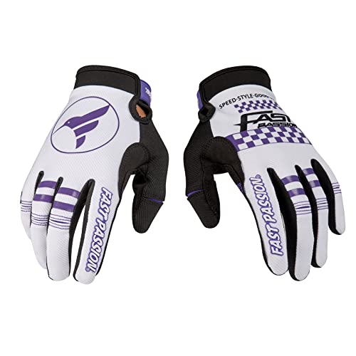 Motorcycle Gloves for Men Women (Medium / White/Purple02)