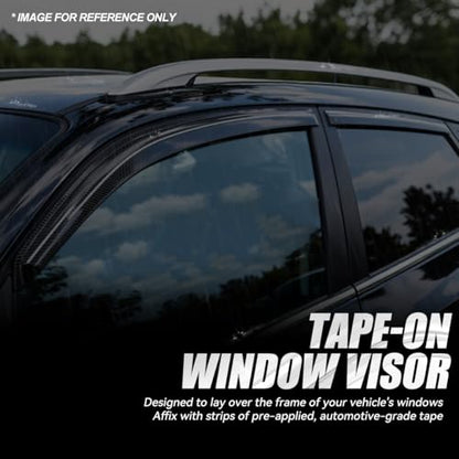 4PCS Tape On Window Visors for 2010 (10-15 Tucson)