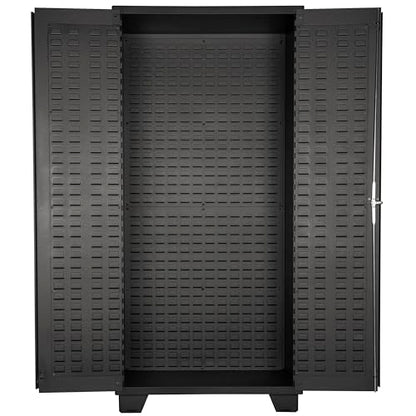 Tool Storage Cabinet with Bin Mounts (Yellow / 132 bins, 36” W x 24” D x 78” H)